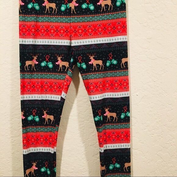 New Bundle of 2 Christmas leggings themed tights xs - Picture 5 of 10